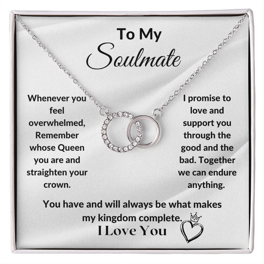 To My Soulmate - Perfect Pair Necklace