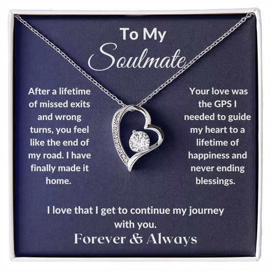 To My Soulmate - Forever love necklace