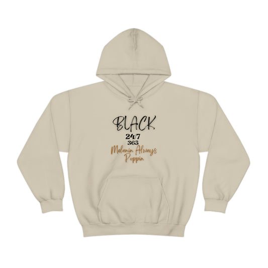 Black 24/7 365 - Unisex Heavy Blend™ Hooded Sweatshirt
